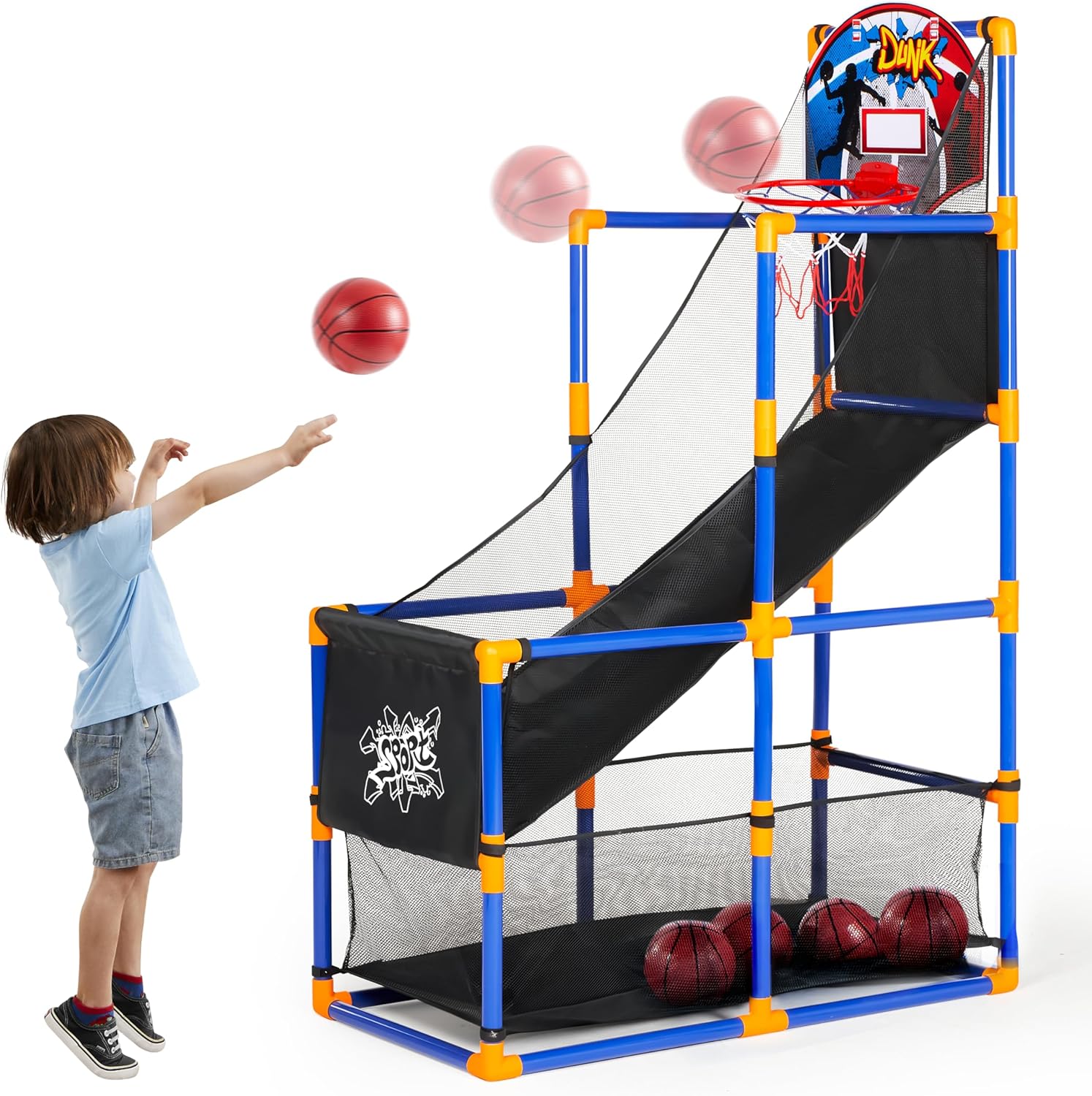 Arcade Games & Vending Co - Arcade Basketball Game Set with 4