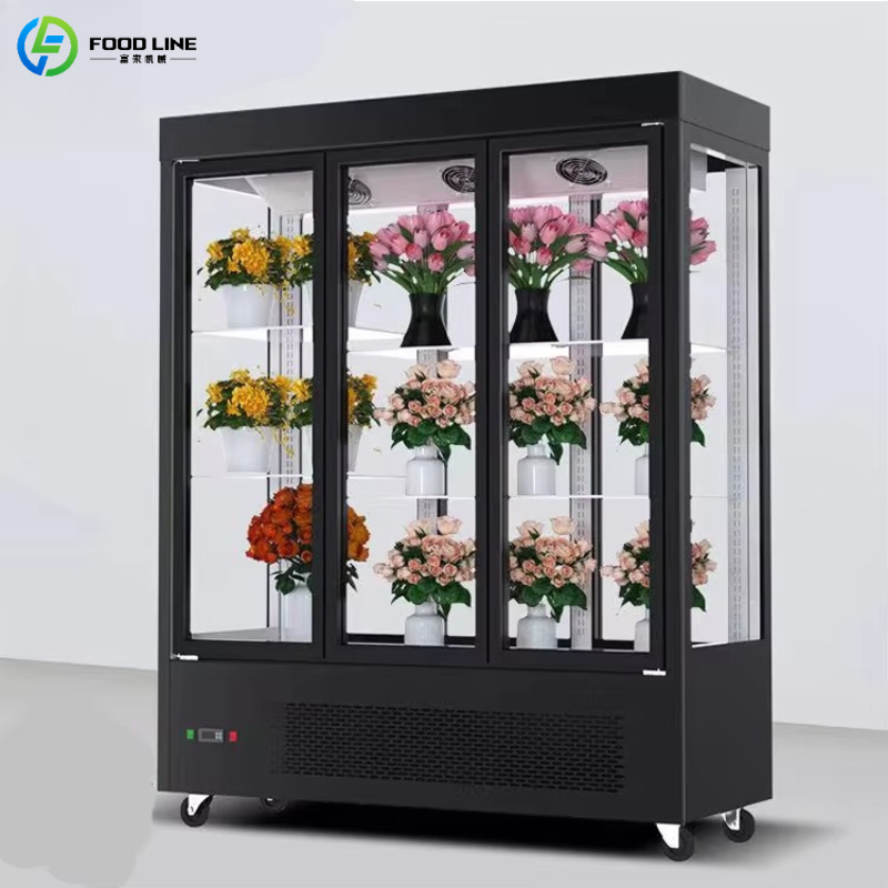 Customized Vertical Flower Dis - Glass Cabinet Display recension och pris