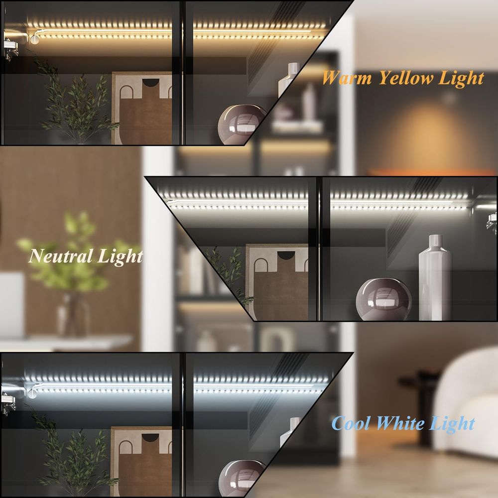 Tall Glass Door LED Lighted Di - Glass Cabinet Display recension och pris
