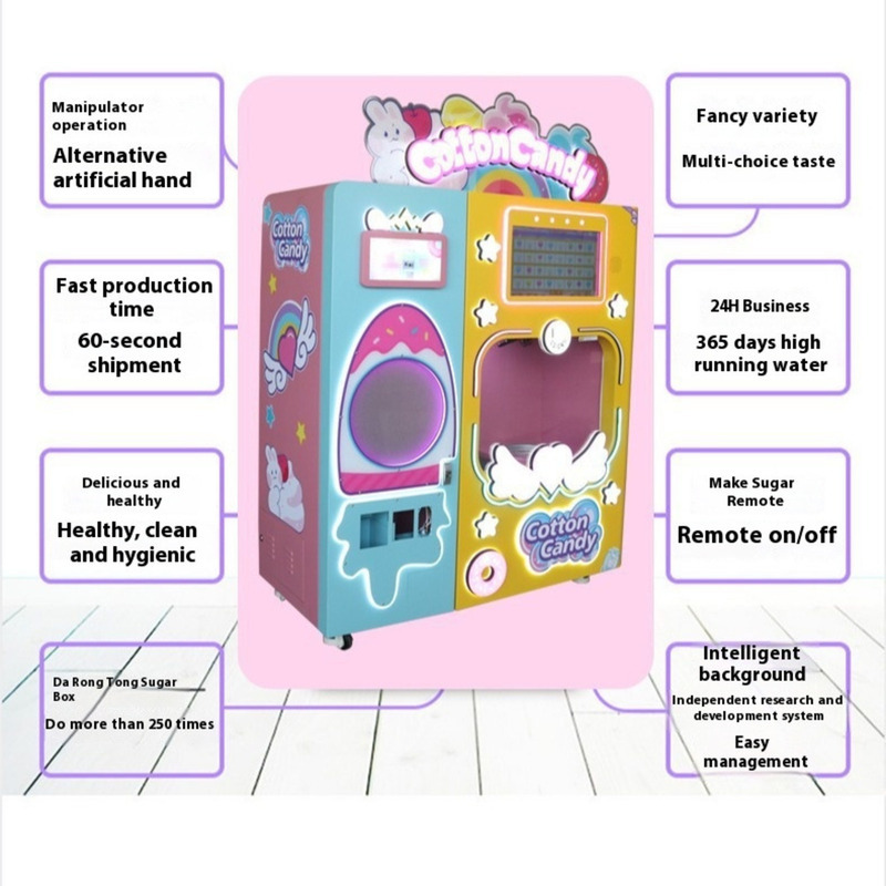 Fully Automatic Cotton Candy M - Candy Vending Machine recension och pris