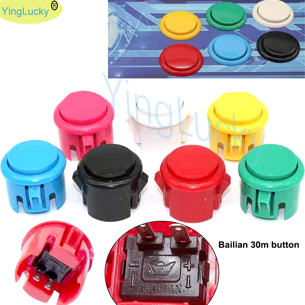 100 pcs Arcade buttons 30mm 24 - Joystick Arcade Parts recension och pris