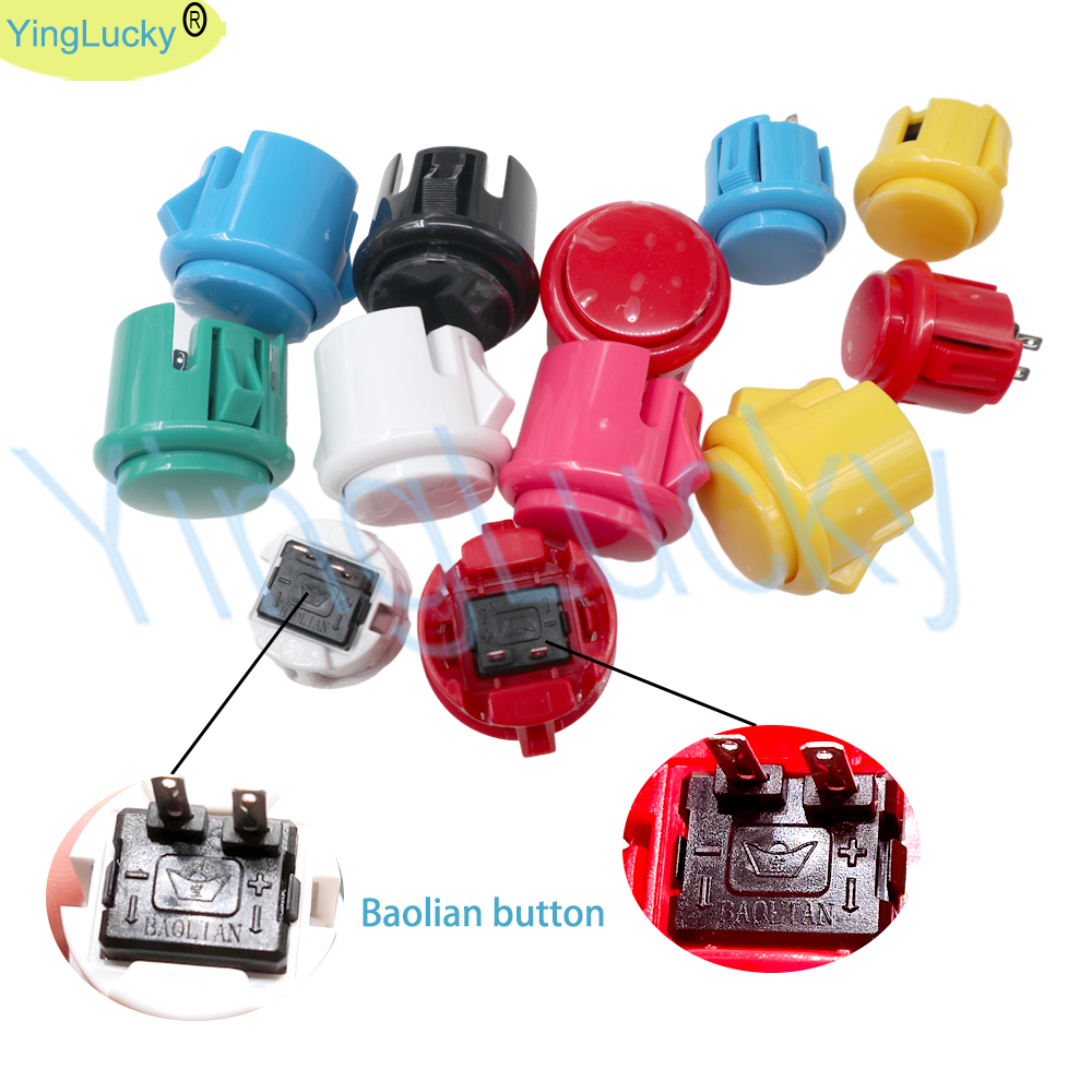 100 pcs Arcade buttons 30mm 24 - Joystick Arcade Parts recension och pris