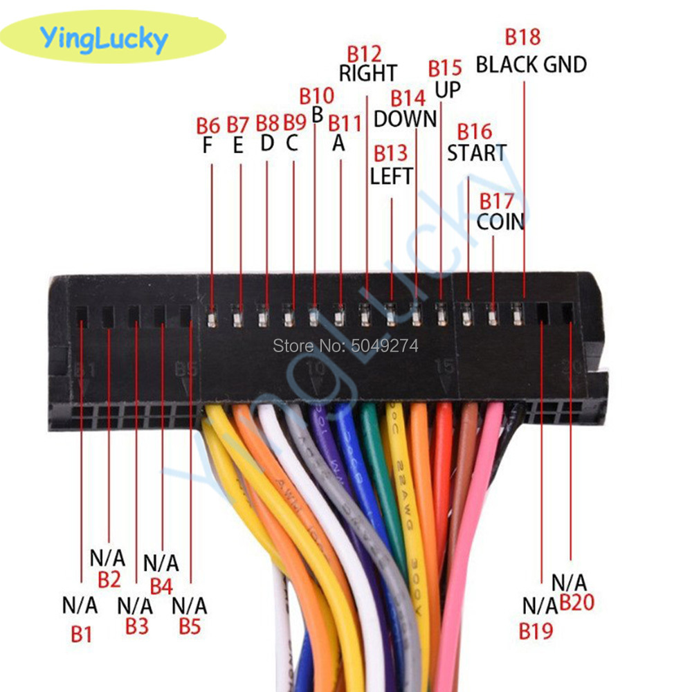 Arcade Cabinet 40-pin Wire Har - Joystick Arcade Parts recension och pris