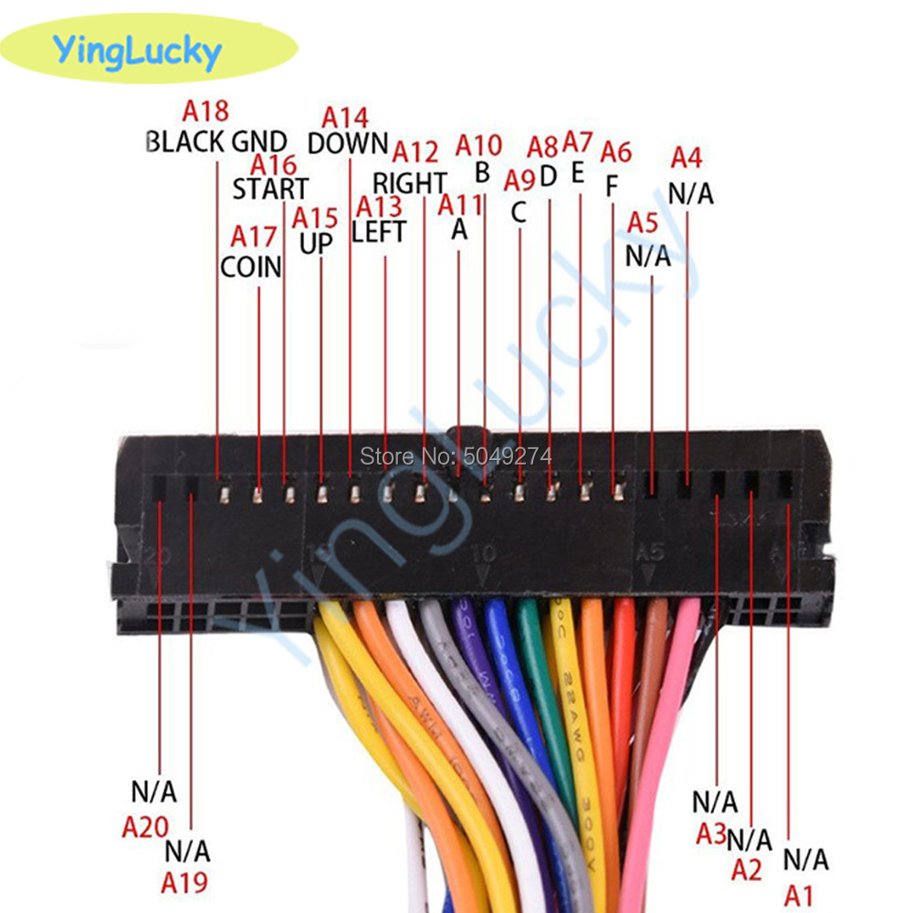 Arcade Cabinet 40-pin Wire Har - Joystick Arcade Parts recension och pris