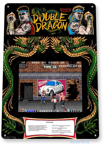 Double Dragon Arcade Sign, Cla - Arcade Games & Vending Co recension och pris