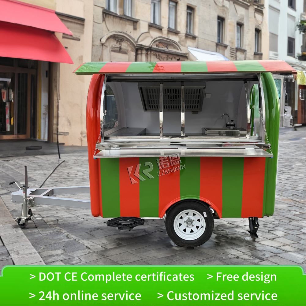 food truck trailer mobile kitc - Hot Dog Vending Cart recension och pris