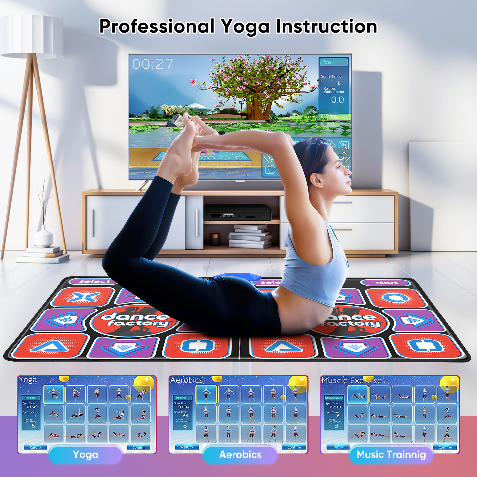 Double Users Dance Mat for Adu - Dance Pad Machine recension och pris
