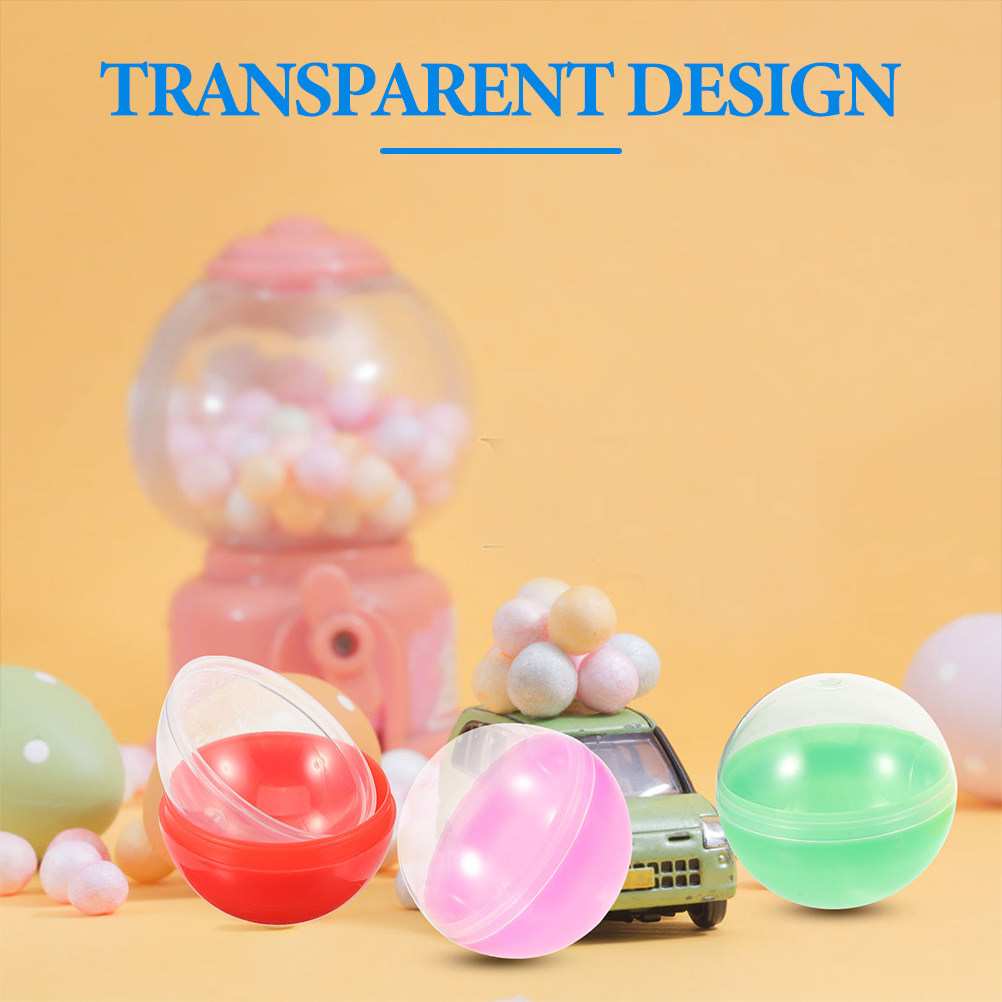 100Pcs Clear Round Openable Ca - Candy Vending Machine recension och pris