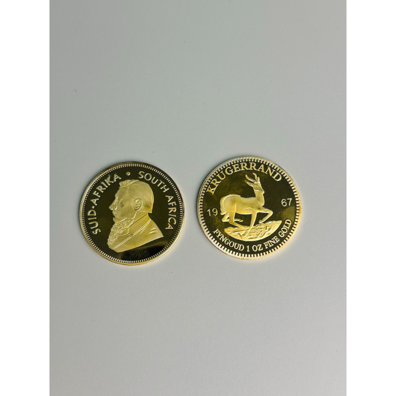 Gold Krugerrand Coin 4cm Wealt - Token Coin Mechanism recension och pris