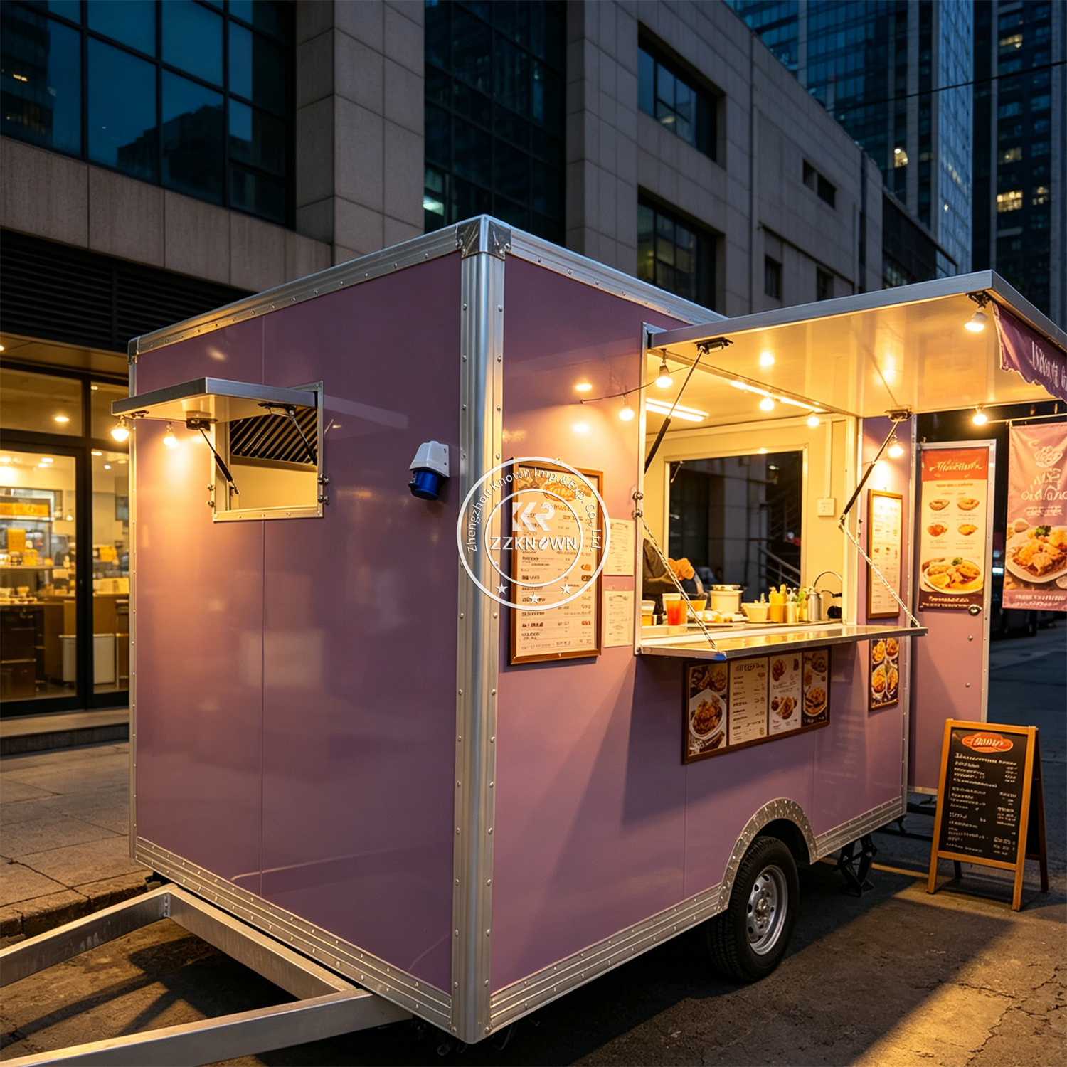 Mobile Fast Food Trailer Cart  - Hot Dog Vending Cart recension och pris