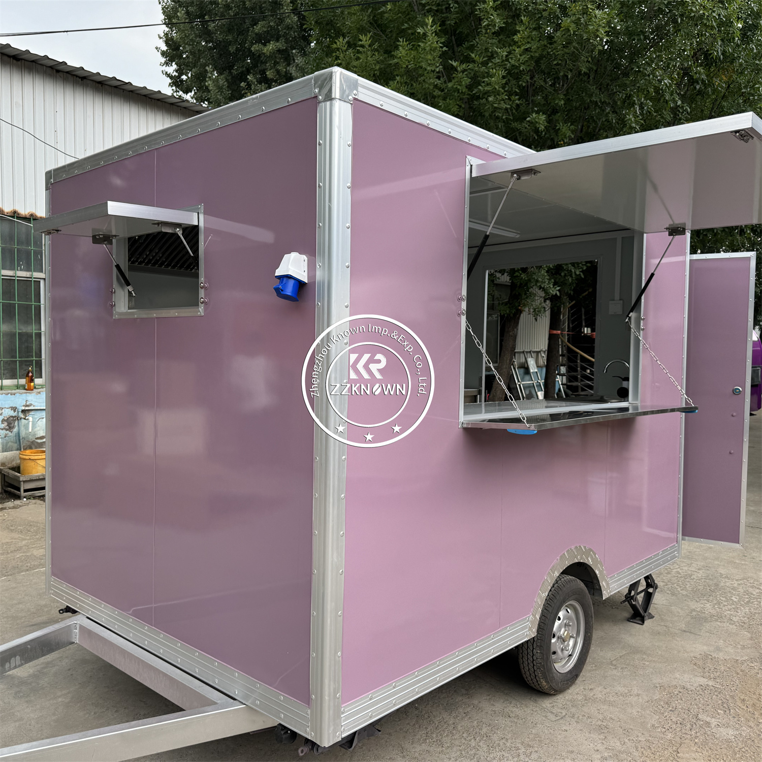 Mobile Fast Food Trailer Cart  - Hot Dog Vending Cart recension och pris