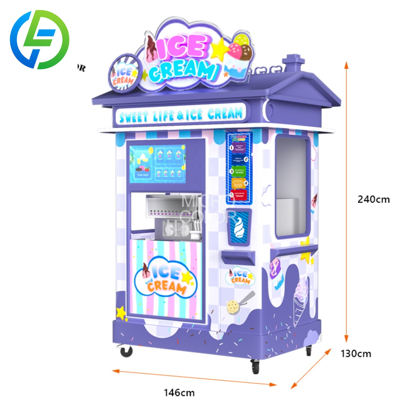 24 Hour Commercial Yogurt Soft - Vending Machine Qr Code recension och pris