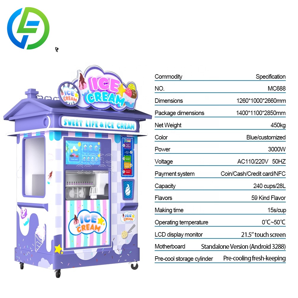 24 Hour Commercial Yogurt Soft - Vending Machine Qr Code recension och pris