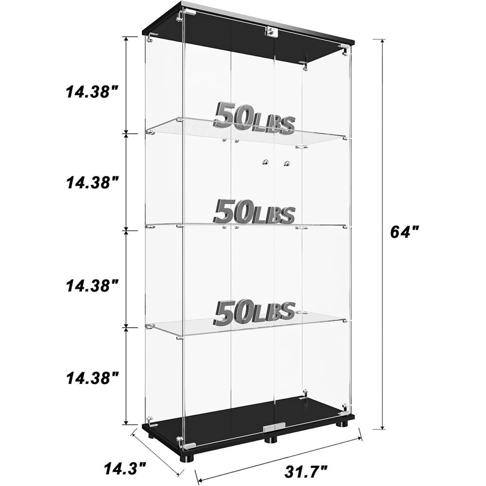 Double Door Glass Display Cabi - Glass Cabinet Display recension och pris