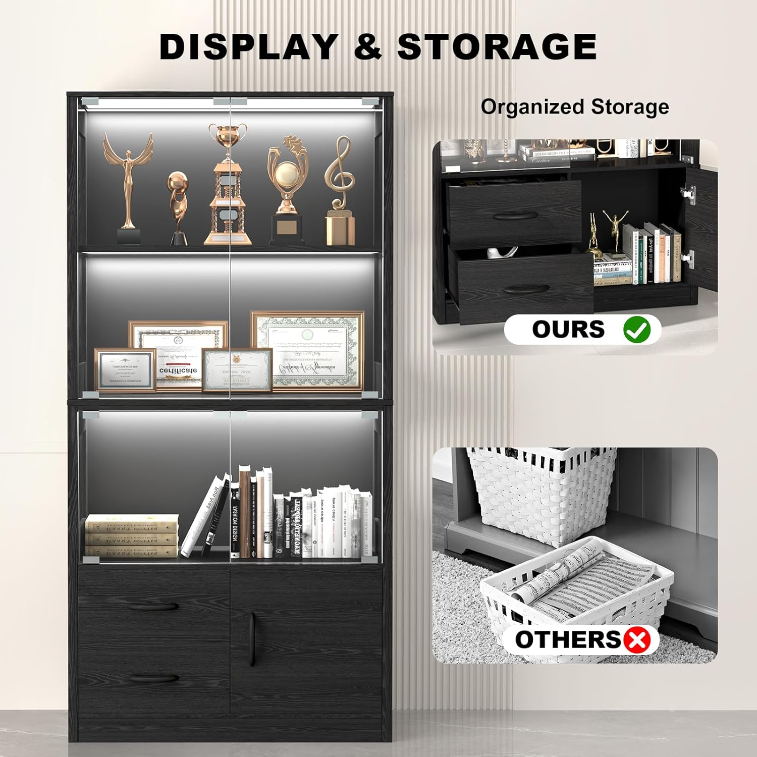 Display Cabinet with Glass Doo - Glass Cabinet Display recension och pris