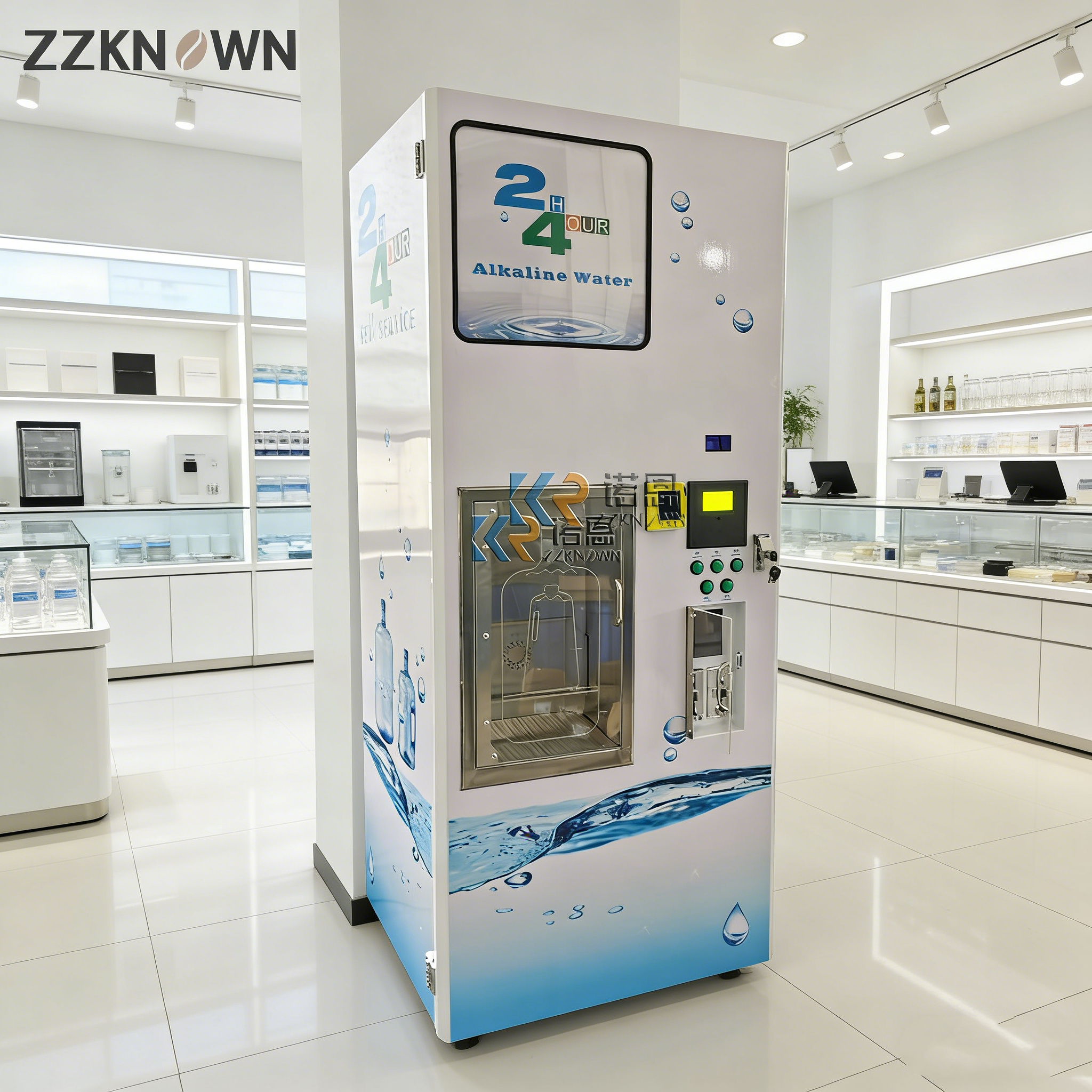 Customizable Ice and Water Ven - Vending Machine Qr Code recension och pris