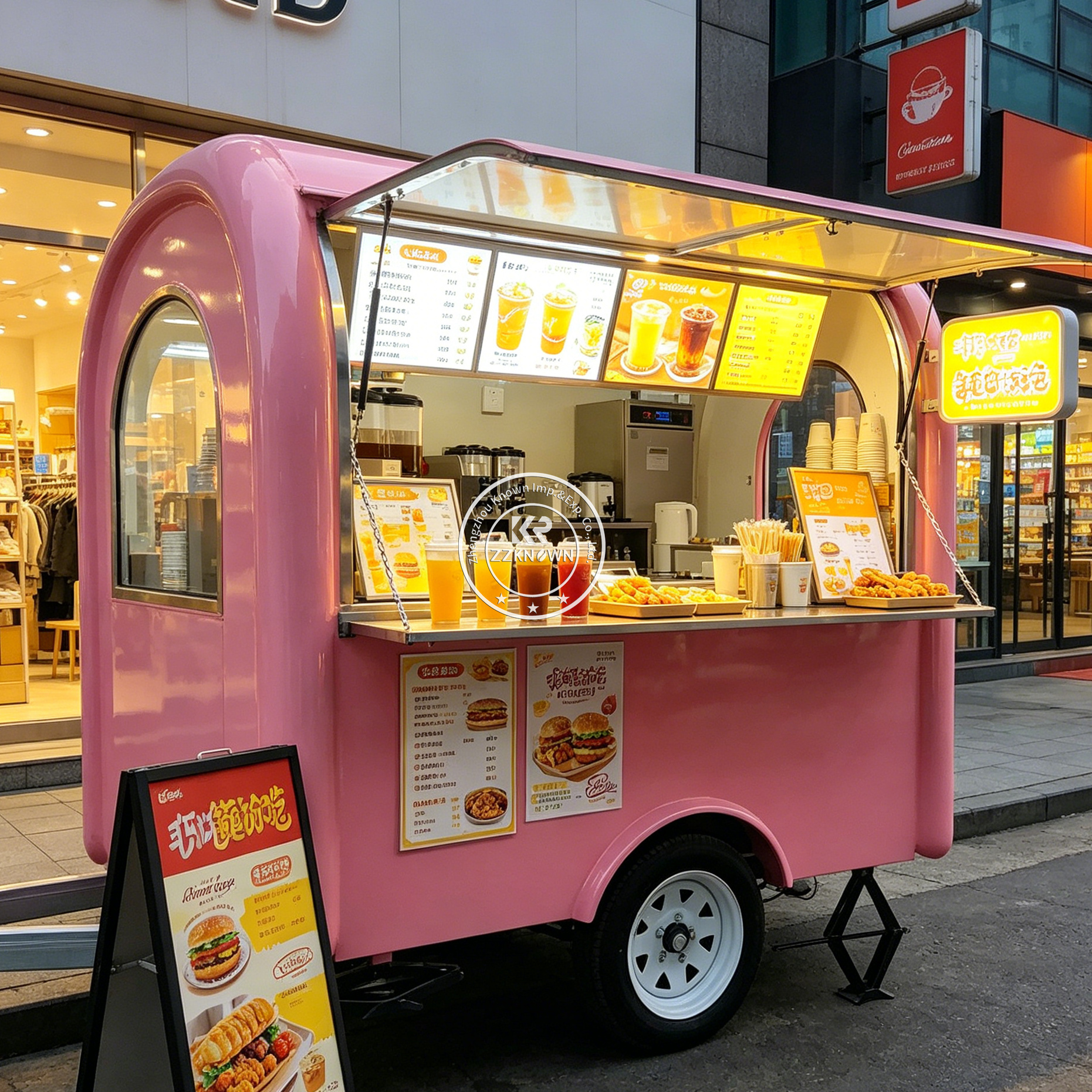 Street Mobile Food Trailer Hot - Hot Dog Vending Cart recension och pris