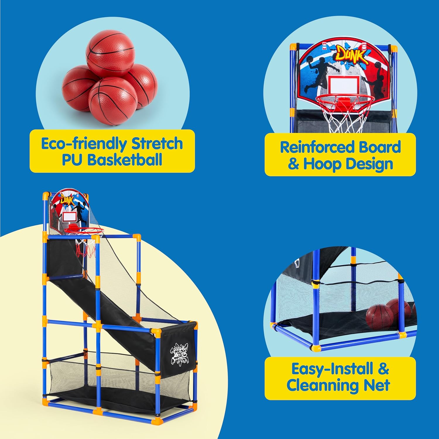 Arcade Basketball Game Set wit - Arcade Games & Vending Co recension och pris