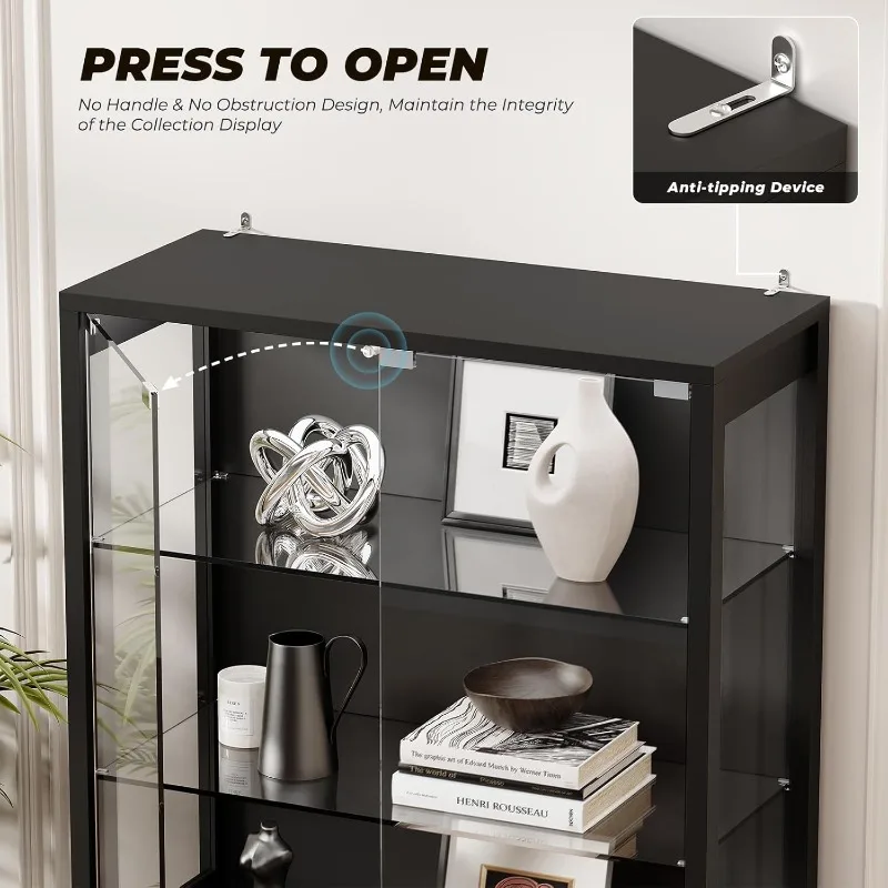 BROTTAR Display Cabinet with G - Glass Cabinet Display recension och pris