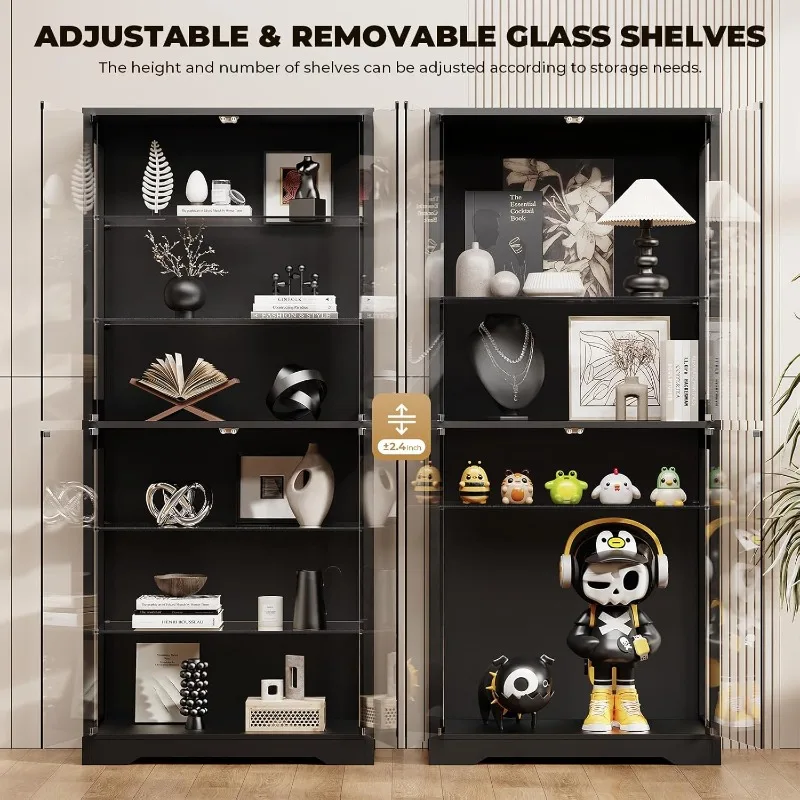 BROTTAR Display Cabinet with G - Glass Cabinet Display recension och pris