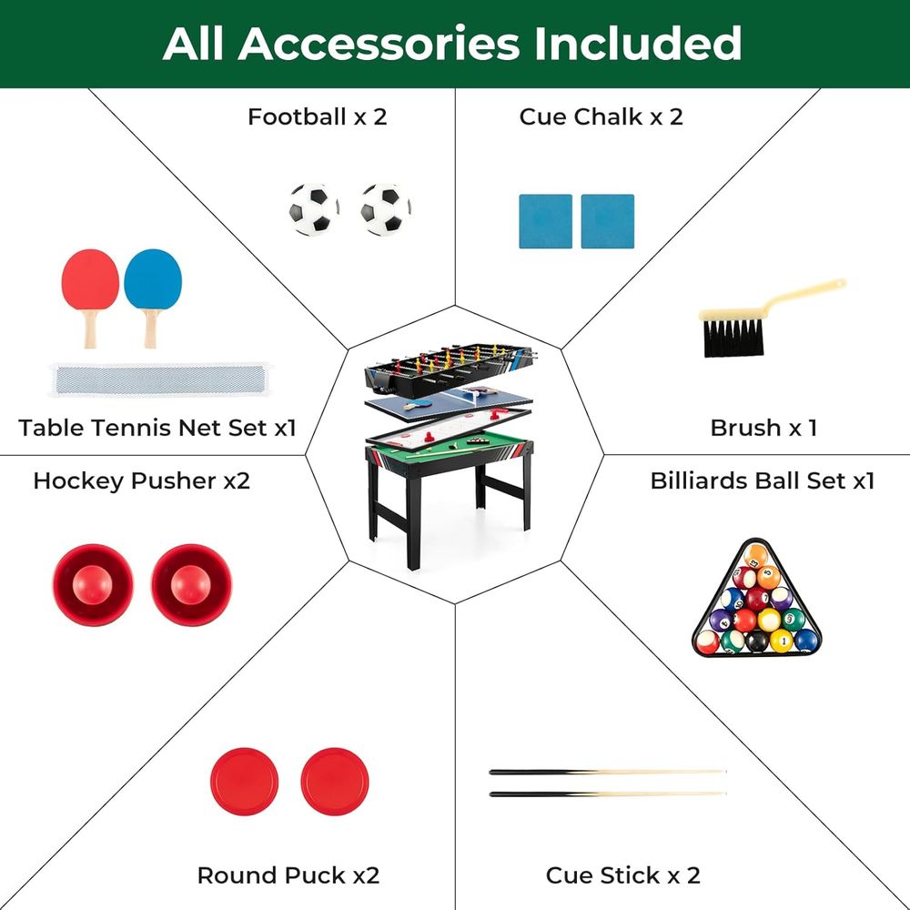 All-in-One 49 Multi-Game Table - Air Hockey Table recension och pris
