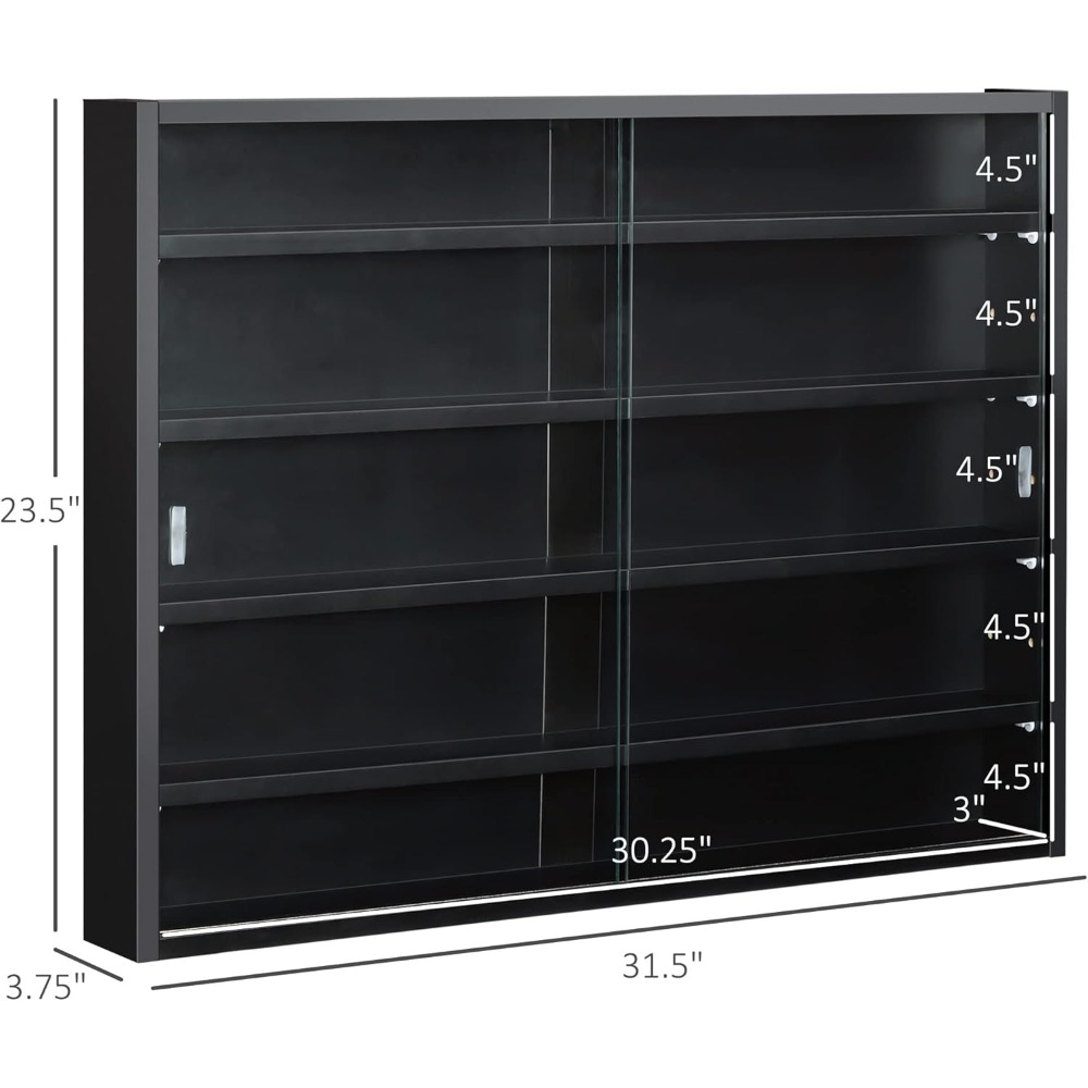 5-Tier Display Cabinet, Glass  - Glass Cabinet Display recension och pris