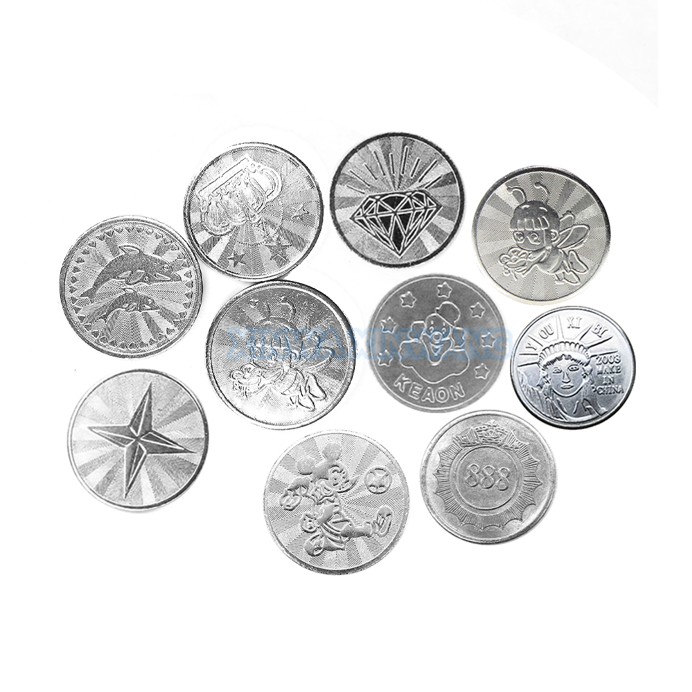 100PCS  Coins Tokens Stainless - Token Coin Mechanism recension och pris