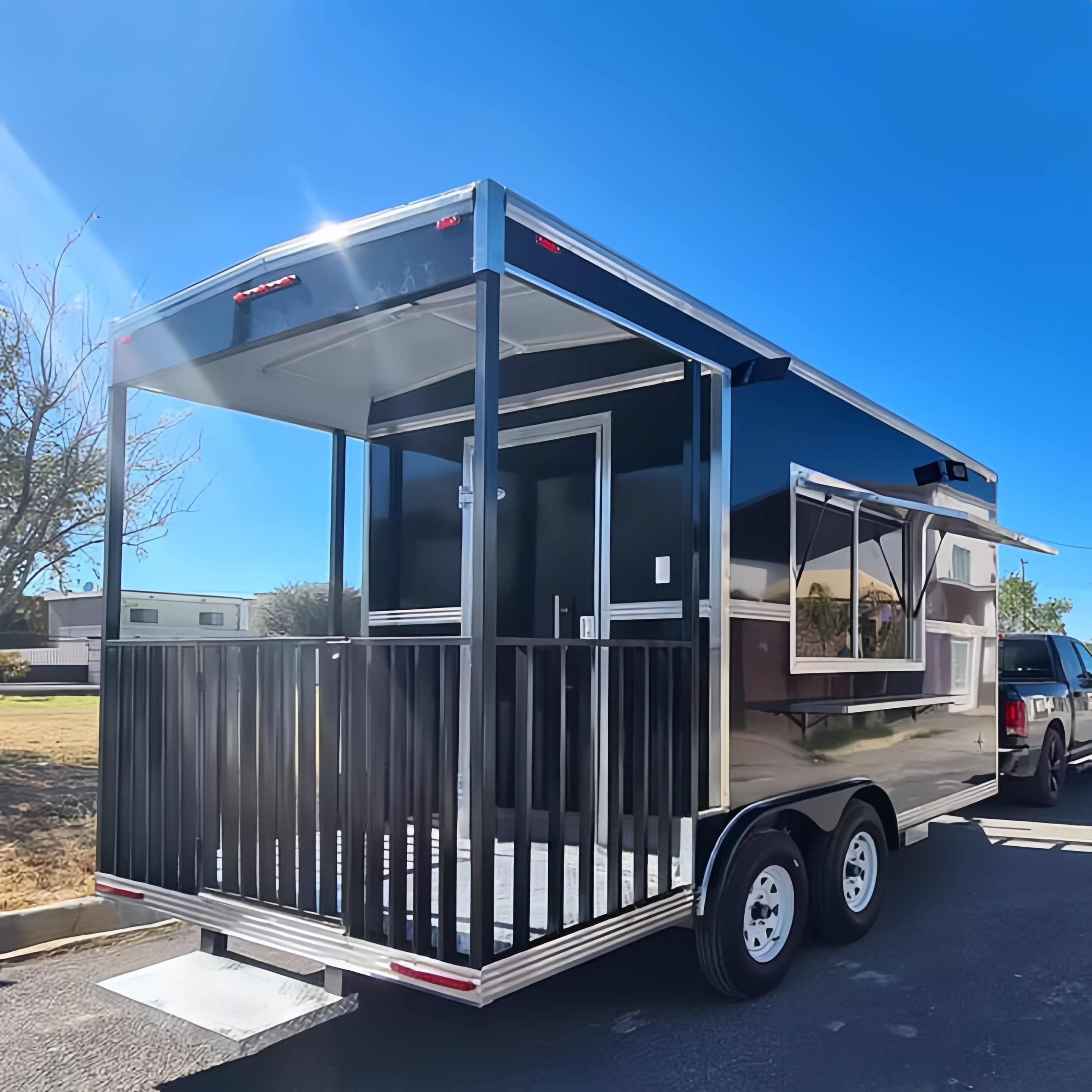 Outdoor Mobile Food Truck Trai - Hot Dog Vending Cart recension och pris