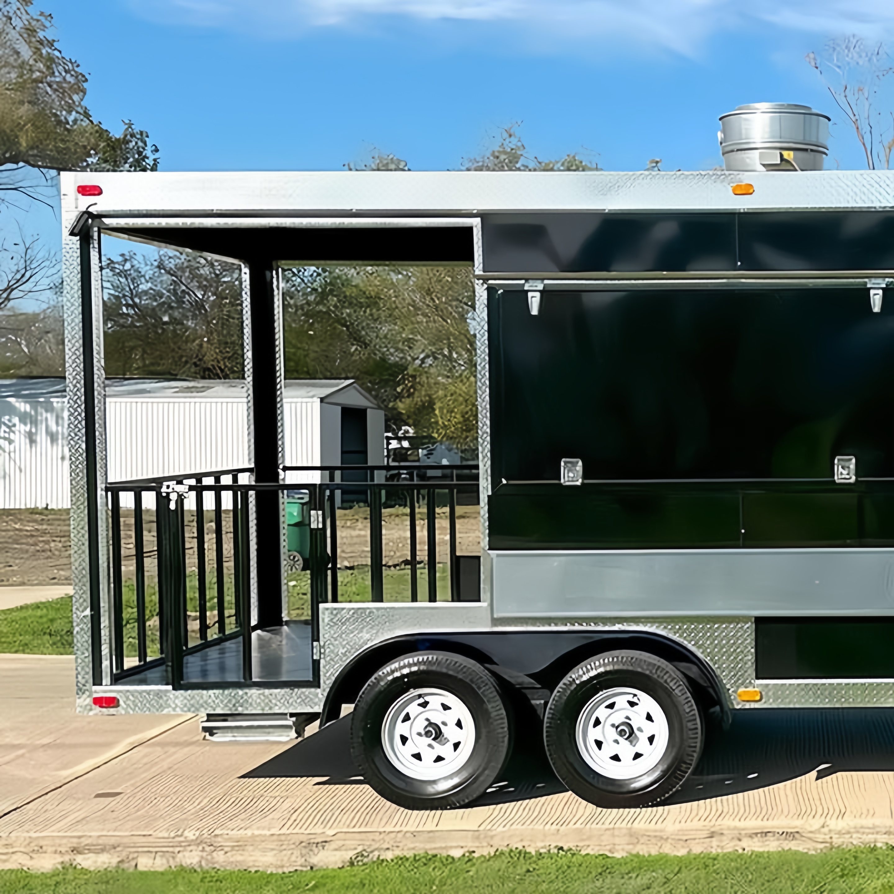 Outdoor Mobile Food Truck Trai - Hot Dog Vending Cart recension och pris