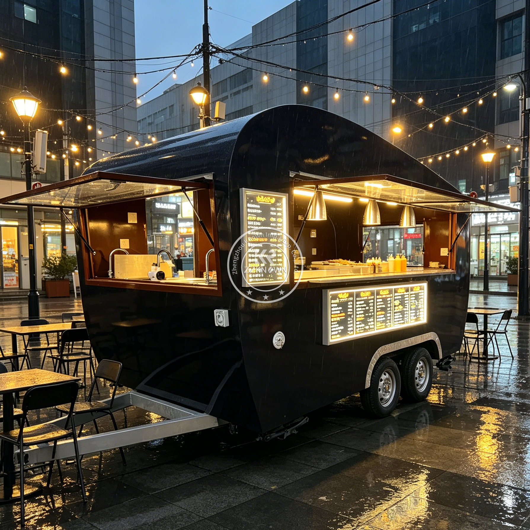 Outdoor Mobile Coffee Bubble T - Hot Dog Vending Cart recension och pris