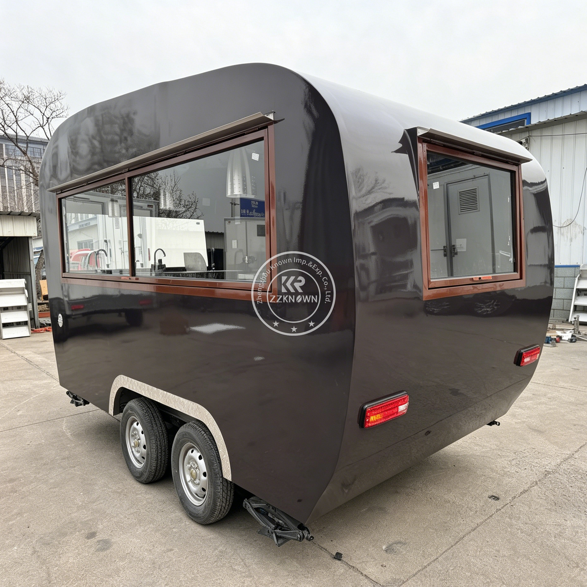 Outdoor Mobile Coffee Bubble T - Hot Dog Vending Cart recension och pris