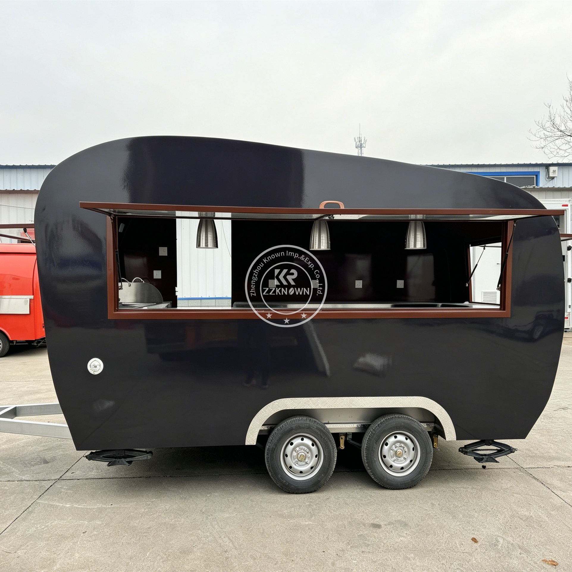 Outdoor Mobile Coffee Bubble T - Hot Dog Vending Cart recension och pris