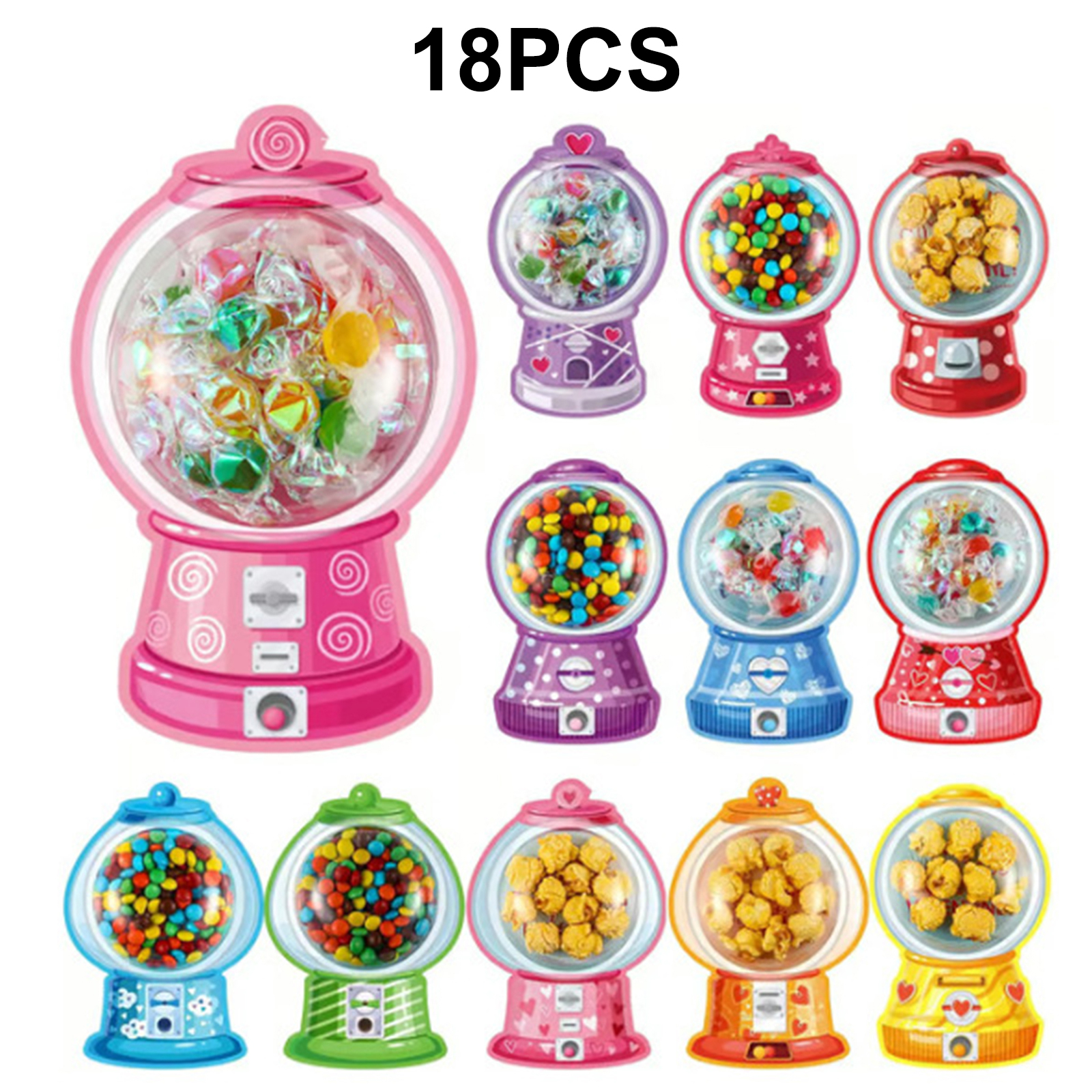 36/18 Pack Valentine Greeting  - Bubble Gum Machine recension och pris
