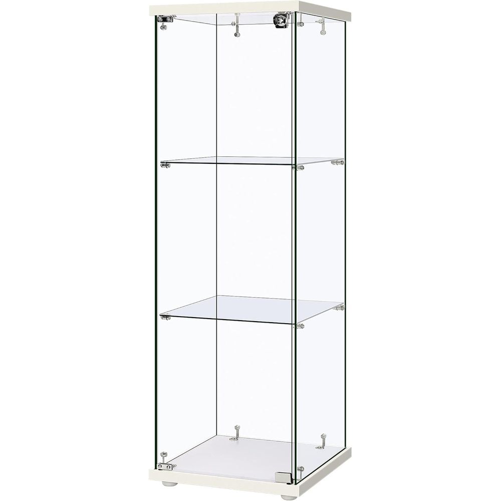 15.7W x 15.7D x 47.2H Tempered - Glass Cabinet Display recension och pris