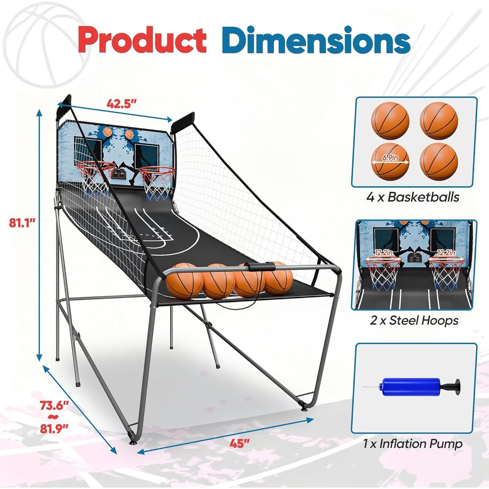 Indoor Basketball Arcade Game  - Arcade Games & Vending Co recension och pris