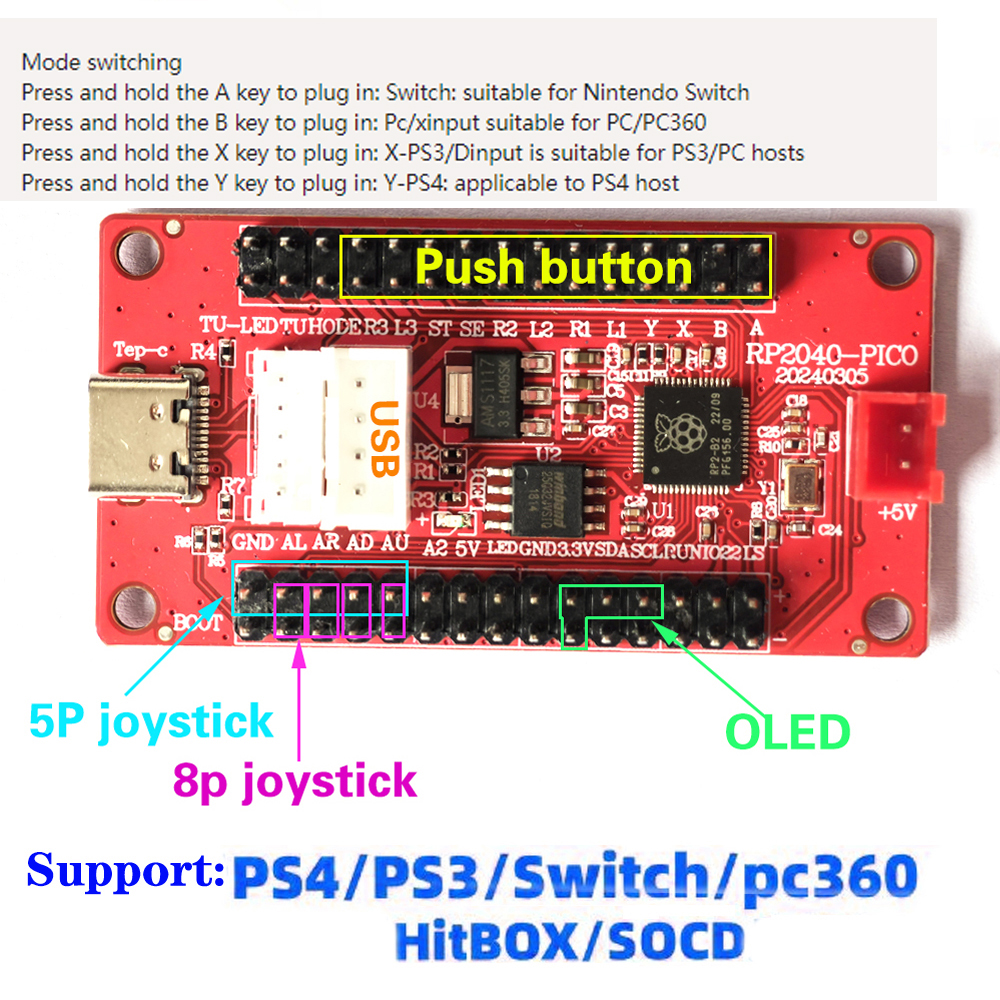 Raspberry Pi Pico Zero Delay U - Joystick Arcade Parts recension och pris