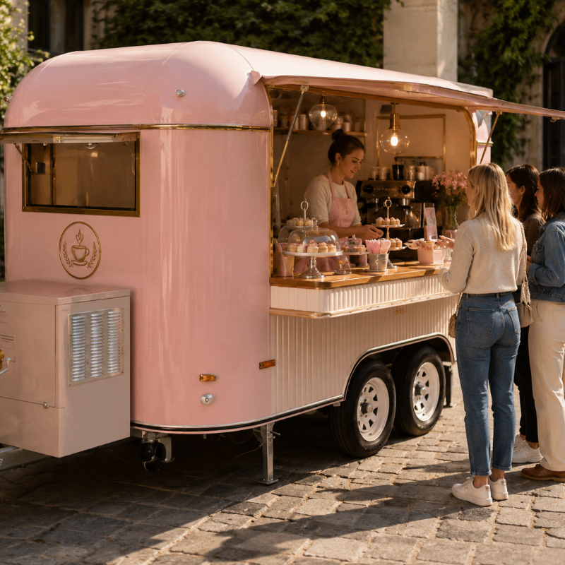 Food Cart Mobile Trailer Custo - Hot Dog Vending Cart recension och pris