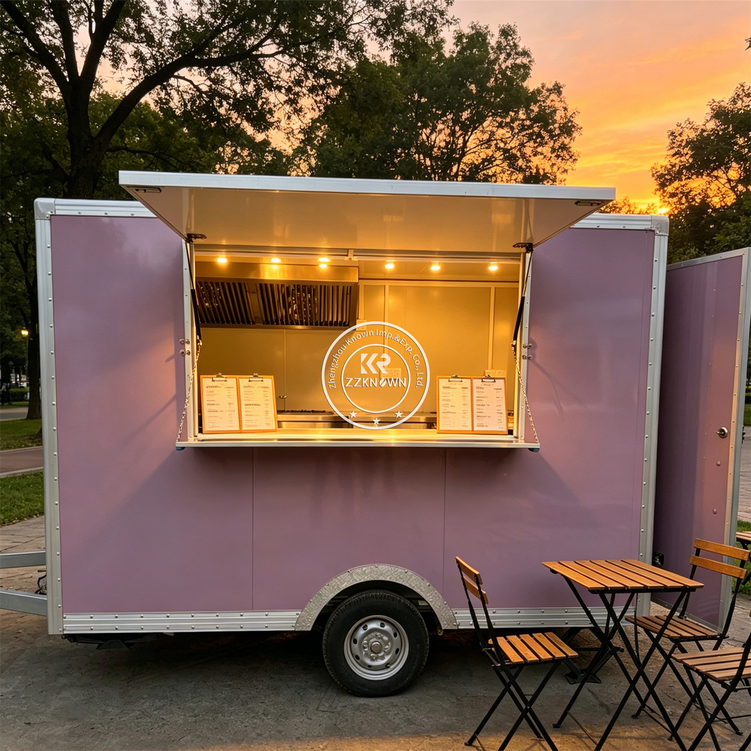 Street Custom Food Trailer Mob - Hot Dog Vending Cart recension och pris