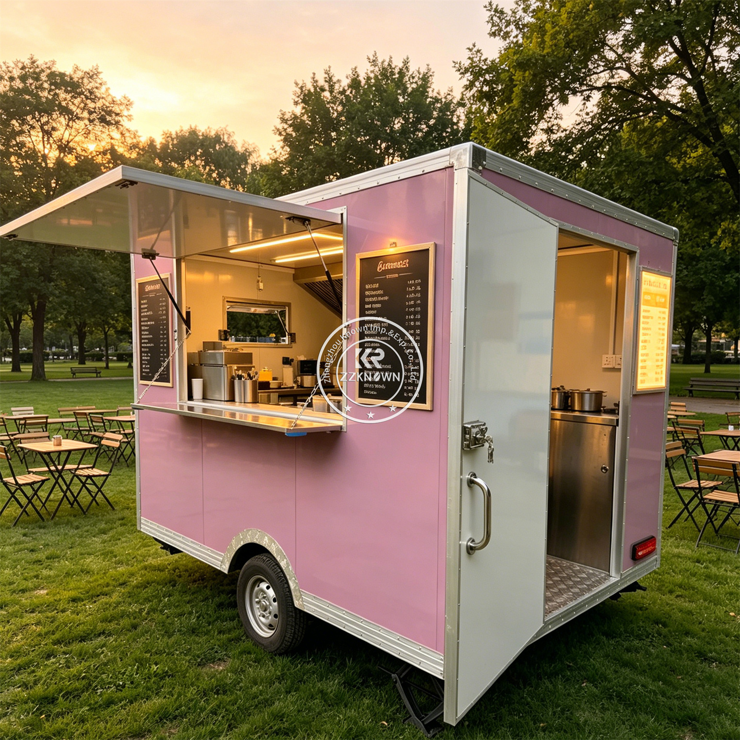Street Custom Food Trailer Mob - Hot Dog Vending Cart recension och pris