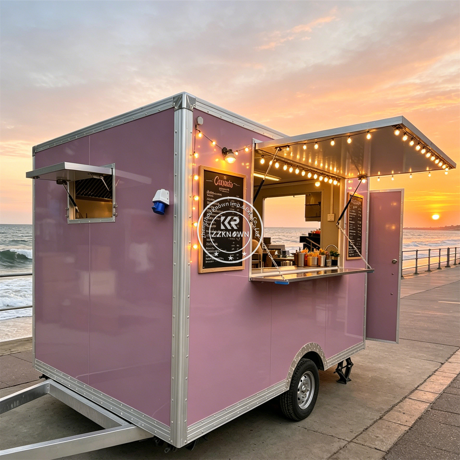 Street Custom Food Trailer Mob - Hot Dog Vending Cart recension och pris