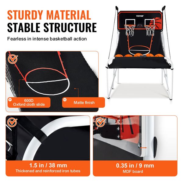 Foldable Basketball Arcade Gam - Arcade Games & Vending Co recension och pris